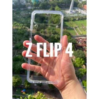 ốp lưng Samsung Z Flip 5 ,  Z Flip 4 , Z Flip3, Z Fold 5/3/4 lưng cứng viền mềm, trong suốt