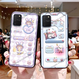 Ốp lưng Samsung S10 Lite / NOTE 10 LITE gấu trắng hoạt hình 3d cute, giá rẻ