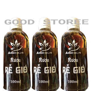 Rễ Gió Ngâm Rượu Chai 100ml - Chữa đau bụng, đi ngoài , xoa bóp xương khớp , cạo gió