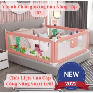 Thanh Chắn Giường Bản Nâng Cấp 2022 ( cao thêm 30cm và nâng hạ 1 bên) Sale giá nhập bảo vệ an toàn cho bé! TC01