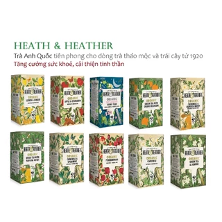 Trà hữu cơ Heath & Heather organic nhiều vị tốt cho sức khoẻ (hàng Anh date xa)