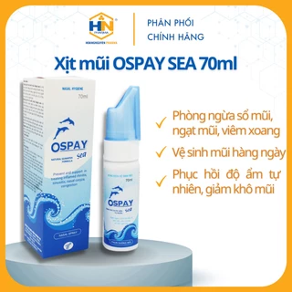 Nước biển sâu Ospay Sea 70ml hằng ngày phòng ngừa sổ mũi, ngạt mũi và viêm xoang