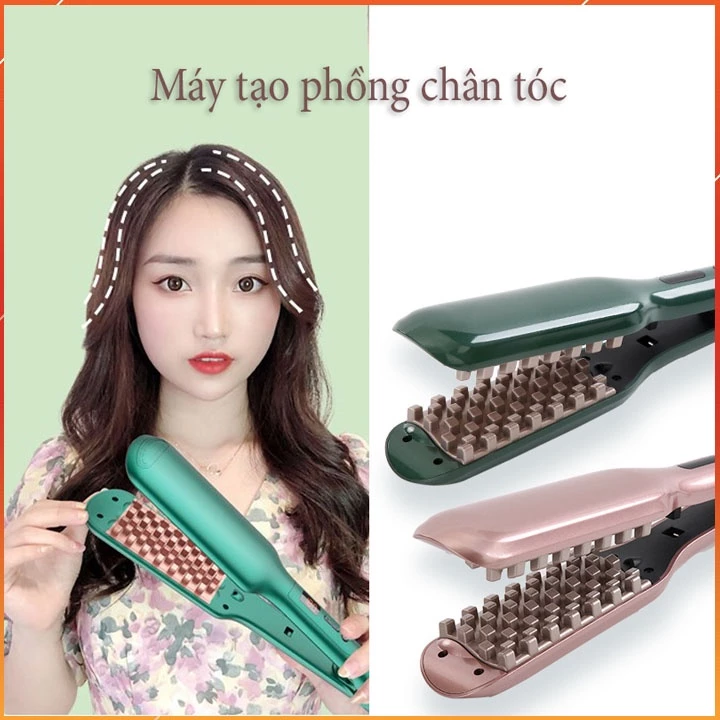 Máy dập phồng tóc chân vuông, dập xù chân tóc tạo kiểu chuẩn salon giúp chị em tự tin hơn với mái tóc của mình