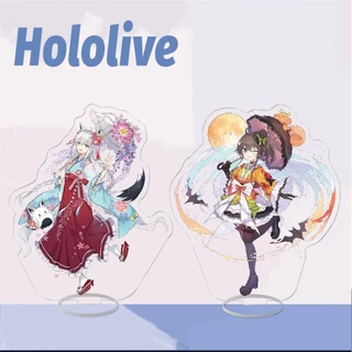 Standee in hình HOLOLIVE VTUBER ver ĐI BIỂN anime chibi mica trong acrylic trang trí trưng bày