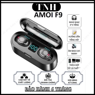 Tai Nghe Không Dây Bluetooth F9 Amoi Nhét Tai Nghe Bluetooth F9 Bản Nâng cấp Quốc Tế 5.1 Pin 5h Liên Tục(MÃ F9)