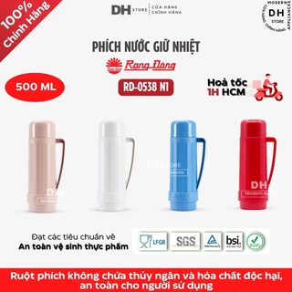 [Chính hãng] Phích nước cầm tay 500ml Rạng Đông RD-0538 N1, Bình nước mini giữ nhiệt cao cấp