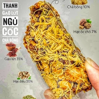 500gr THANH GẠO LỨT CHÀ BÔNG ( THANH GRANOLA ) RONG BIỂN MIX HẠT DINH DƯỠNG NATURE FOOD ,THANH NGŨ CỐC ĂN KIÊNG