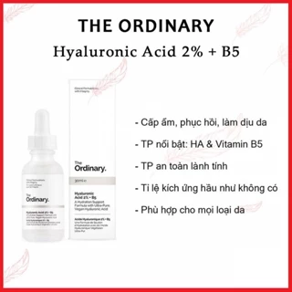 Tinh chất cấp ẩm hồi phục The Ordinary Hyaluronic Acid 2% + B5