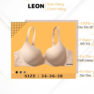 Áo Ngực Su Đúc Phối Dây Lưng Lưới Mềm Mại Co Dãn Thoáng Mát LEON S11