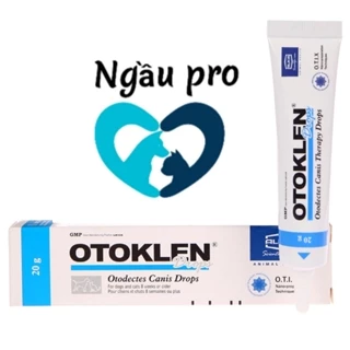 OTOKLEN ALKIN - Nhỏ Tai Phòng Trị Viêm Tai Chó Mèo Do Ve Rận Gây Ra Tuýp 20g NGAUPET