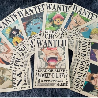 20 Tờ Poster Truy Nã One Piece Wanted Anime Onepiece Có Sẵn Keo Miếng Hình Tranh Giấy Ảnh Dán Tường Bóc Dán Decor AnimeX