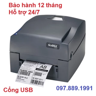 Máy in tem mã vạch Godex G500 (tặng kèm phần mềm thiết kế tem nhãn)