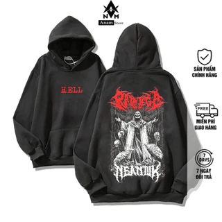 ÁO HOODIE FORM RỘNG NAM NỮ HELLL