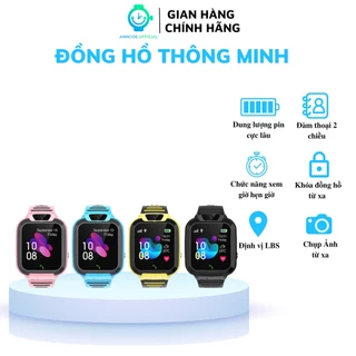 Đồng hồ thông minh trẻ em ANNCOE A22S - Nghe Gọi 2 chiều - Định vị LBS - Chống nước - dành cho trẻ từ 4 đến 12 tuổi