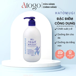 Sữa Dưỡng Thể Dưỡng Ẩm Da Ban Đêm Reihaku Hatomugi Body Milk 400ml