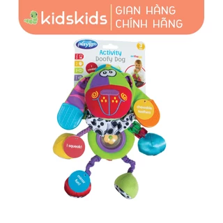 Đồ chơi treo nôi và xe đẩy chó Doofy Dog ngộ nghĩnh Playgro, cho bé từ 3 tháng