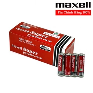 Pin AA Maxell super power ace R6P vỉ 4 viên chính hãng