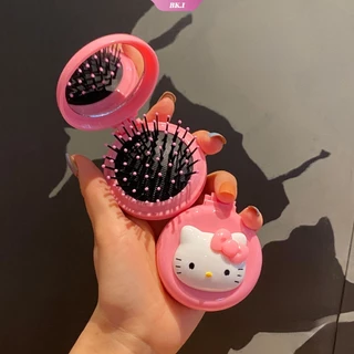 SANRIO Gương Trang Điểm Mini Họa Tiết Hoạt Hình Dễ Thương Cho Nữ