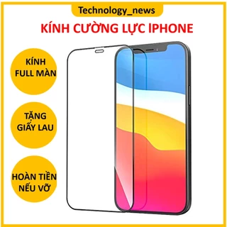 Cường lực IPHONE FULL MÀN 15 14 13 12 pro max/ 12 mini/ 11 pro max/xs max/ xr/ x/ 7 plus/ 8 plus/ 6 plus/ 6s plus/promax