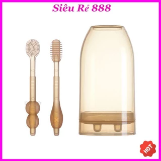 ⚡ Set bàn chải đánh răng và rơ lưỡi silicon siêu mềm cho bé 0-18 tháng tuổi