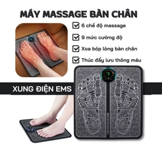 Thảm massage chân EMS CÓ MÀN HÌNH HIỂN THỊ giúp lưu thông khí huyết, giảm đau mỏi chân, chăm sóc sức khỏe gia đình bạn