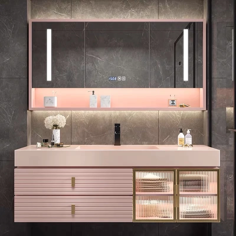 Bộ tủ gương, chậu rửa mặt thông minh Corian - Hàng Chính Hãng