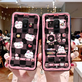 Ốp lưng Samsung A6 2018 / A6 Plus / A6+ gấu, đồng hồ dễ thương cute giá rẻ