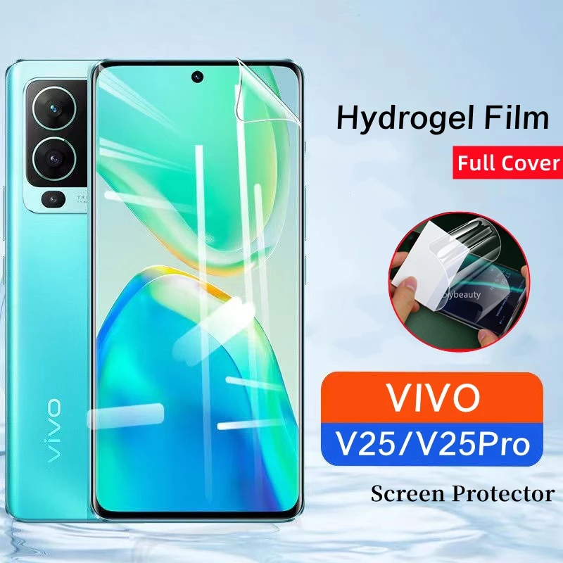 Miếng Dán Hydrogel Mềm Mại Bảo Vệ Toàn Màn Hình Cho VIVO V25 Pro 5G V25Pro VIVOV25 Kính