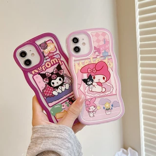 Ốp Điện Thoại Họa Tiết Hoạt Hình Kuromi Melody Dễ Thương Cho iPhone 14 13 12 11 Pro Max X XR XS Max 8 7 6 6S Plus