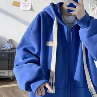 Áo hoodie nam nữ phong cách Hàn Quốc thời trang đơn giản bigsize hoodie zip nam hoodie trơn khoá kéo