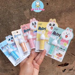 Son dưỡng môi cho bé Thỏ trắng baby 3.2g mềm môi chống khô nẻ Ice Beauty Hồ Lô Kids