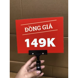 BIỂN SALE ĐỒNG GIÁ 199K, 129K,69K,... KT A5, BIỂN FOMEX, BIỂN GIẢM GIÁ IN 2 MẶT KÍCH THƯỚC KHỔ A5 (chưa bao gồm kẹp)