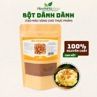 Bột Dành Dành Sấy Lạnh Nguyên Chất 100% - Bột Tạo Màu Vàng Tự Nhiên Dùng Để Nấu Xôi, Làm Bánh - Huyền Hà Shop