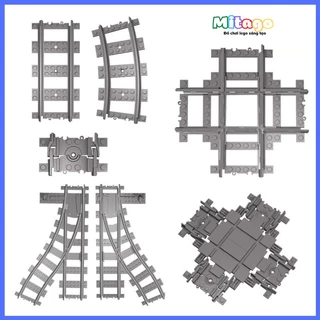 Phụ kiện technic tàu hỏa điều khiển từ xa - Đường ray tàu hỏa chuyên dụng nhiều loại kết hợp động cơ