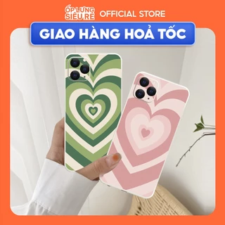 Ốp lưng cạnh vuông Xiaomi Redmi 9A/9C/Not 8/Mi 11/....viền bảo vệ camera hình Trái tim