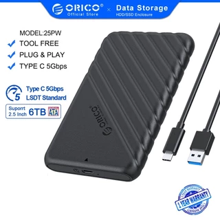 Box Orico 2.5 USB Type C 25PW1 6Gbps HDD SSD Chính hãng