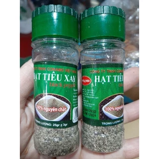 Tiêu Đen Xay Nguyên Chất Lọ 25g