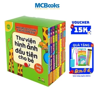 Sách - Bộ Hộp Thư Viện Hình Ảnh Đầu Tiên Cho Bé Từ 0 6 Tuổi Song Ngữ Việt Anh