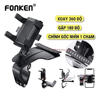 Giá đỡ điện thoại Fonken thiết kế xoay 1200° gắn bảng điều khiển xe hơi đa chức năng