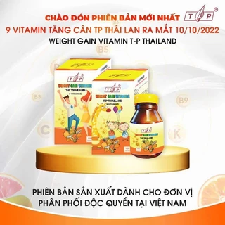 COMBO 2 LỌ - VITAMIN TĂNG CÂN TP Thái Lan 100v mẫu mới từ 10/10/2022 [ có check mã vạch - hàng bao chuẩn 100% ]