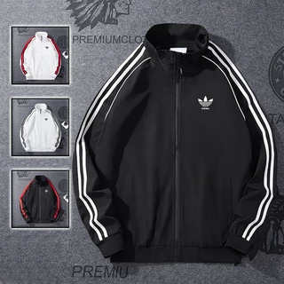 Áo khoác bomber thể thao 3 sọc Adidas form rộng dáng rộng trẻ trung thời trang Hàn Quốc cao cấp dành cho bạn nam