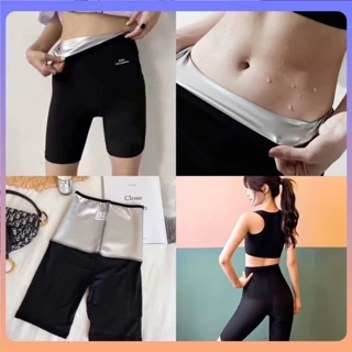 Quần Giảm Mỡ, Cạp Cao Sinh Nhiệt Đổ Mồ Hôi Tan Mỡ Tập Gym Thể Thao