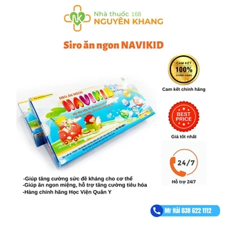 Siro ăn ngon Navikid Học Viện Quân Y, Hỗ trợ tăng cường sức đề kháng, giúp ăn ngon miệng hỗ trợ tiêu hóa