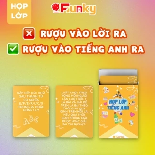 Bộ Bài “Họp Lớp” Môn “Tiếng Anh” 7Funky. Drinking Game Ôn Bài Trên Bàn Nhậu Vui Quên Lối Về