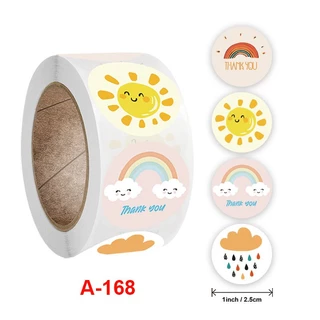 Cuộn 500 tem Sticker Khen thưởng dễ thương cho bé - 2.5cm