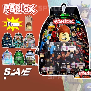 Roblox Schoolbag Hai Mảnh Hộp Đựng Bút Chì Học Sinh Schoolbag Trẻ Em Hoạt Hình Anime Ba Lô