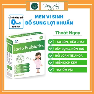 Men Vi Sinh Bào Tử Lợi Khuẩn Lacto Probiotics Giúp cải thiện táo bón, giảm nôn trớ ọc sữa, ăn ngon, ngủ tốt..