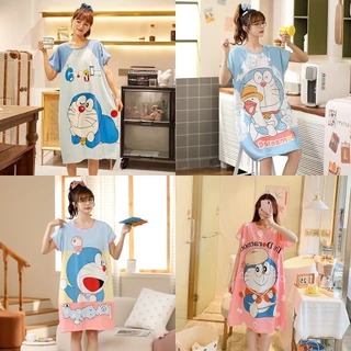 Váy đầm suông mặc nhà Doraemon dễ thương cute TooYoo BK00785