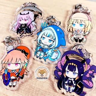 Móc khóa mica Hololive Myth VTuber (6cm) Mori Calliope, Gawr Gura, Watson Amelia, Takanashi Kiara