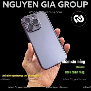 Ốp Rock ip 14 tím dẻo nhám siu mỏng chống dơ, bảo vệ cam iPhone 14 Pro Max ip 14 plus tại Nguyễn Gia group Cao Đạt Q5